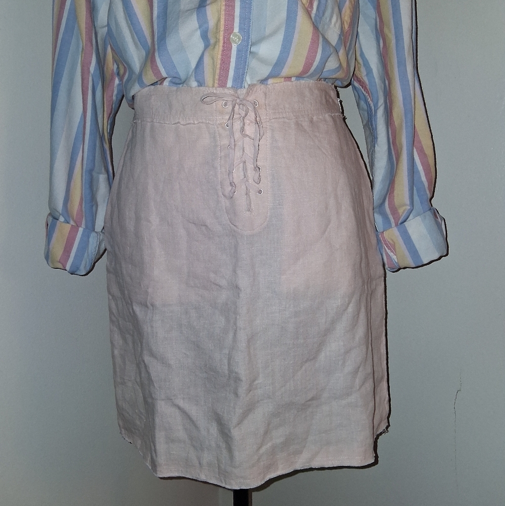 100% Linen Pencil Skirt